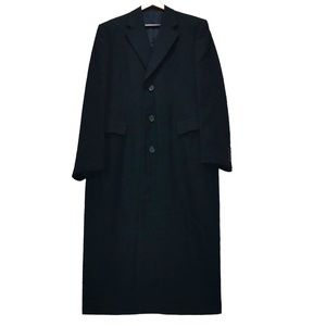 LORO PIANA Italian 100% WORSTED CASHMERE MEN'S LONG MAXIE OVERCOAT